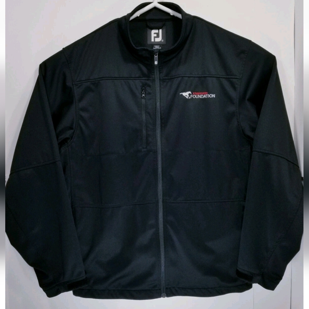 FootJoy FJ Mens Size Large Jacket Softshell Black Calgary Stampeders Foundation
